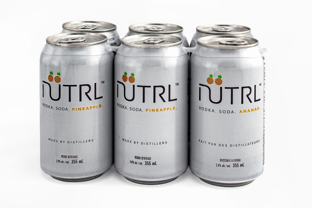 Nutrl Vodka Soda Pineapple (6 Cans) (6 x 355mL)