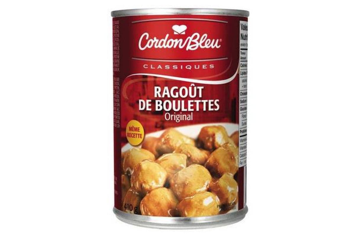 Cordon Bleu - Ragoût de Boulettes Original / Original Meatballs in Gravy (410 g)