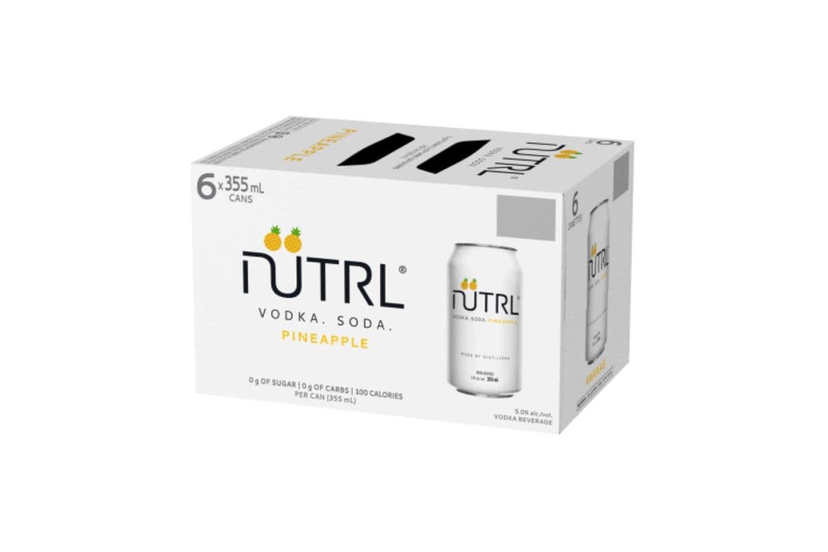 Nutrl Vodka Soda Pineapple (6 Cans) (6 x 355ML)