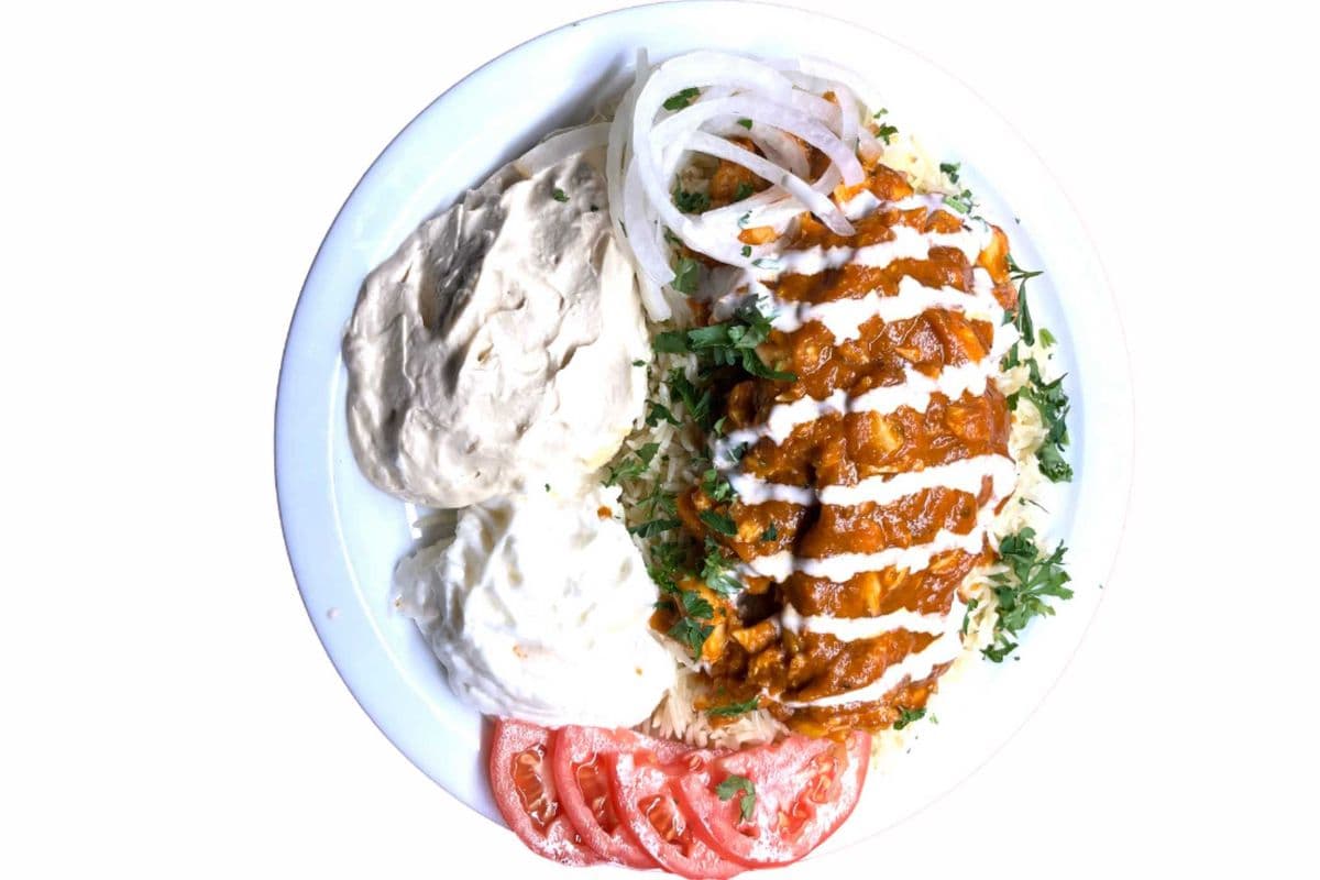 Butter Chicken on the Rice/on the salad