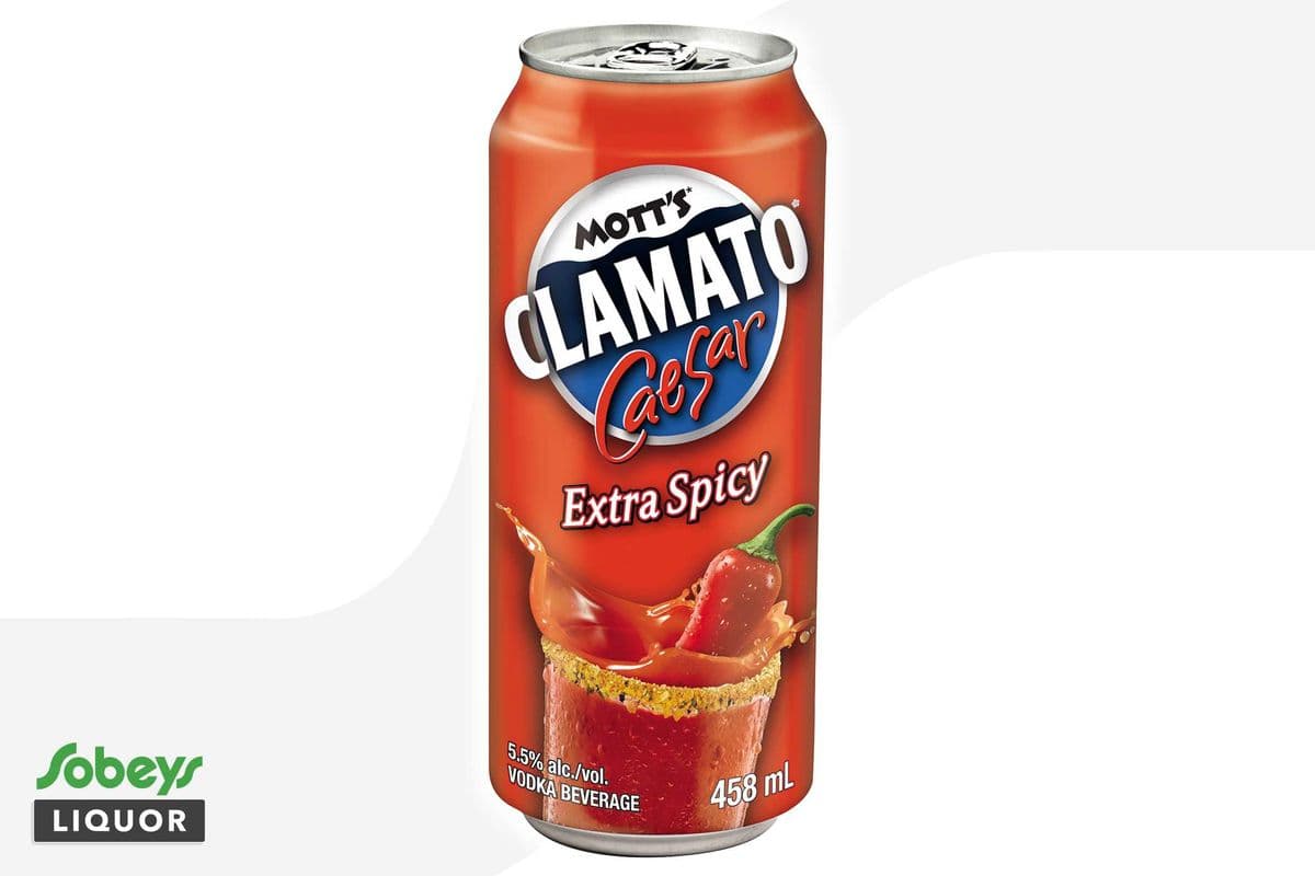 Mott’s Clamato Caesar Extra Spicy (1 x 458 ml)