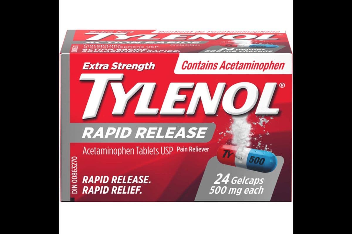 Tylenol Extra Strength Rapid Release 500mg (24 Gelcaps)