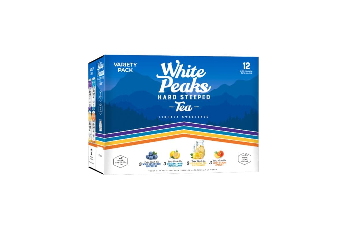 White Packs Hard Steeped Tea (12 Cans) (1 x 12*355ML)