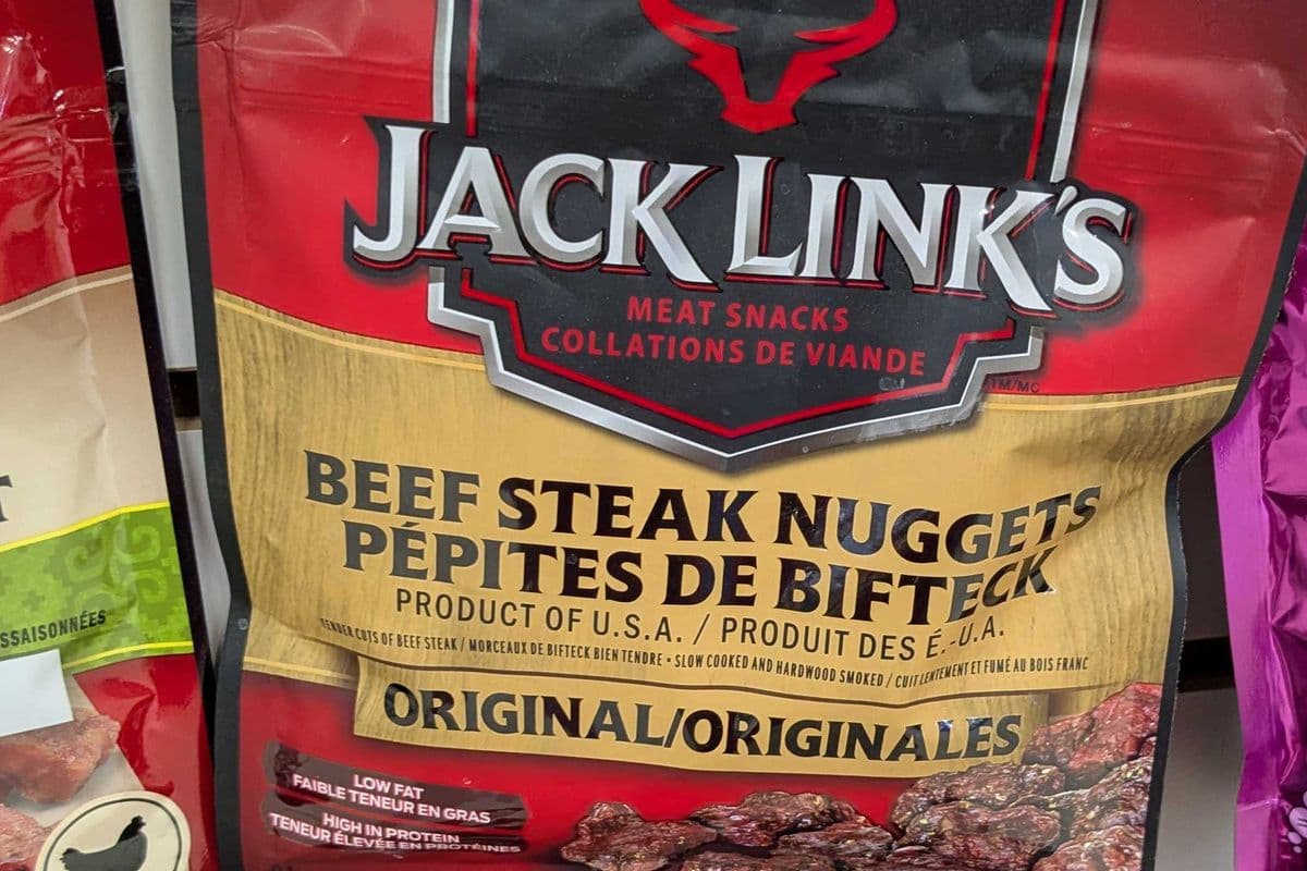 JackLink's beef steak nuggets (81g) (90 Cal)