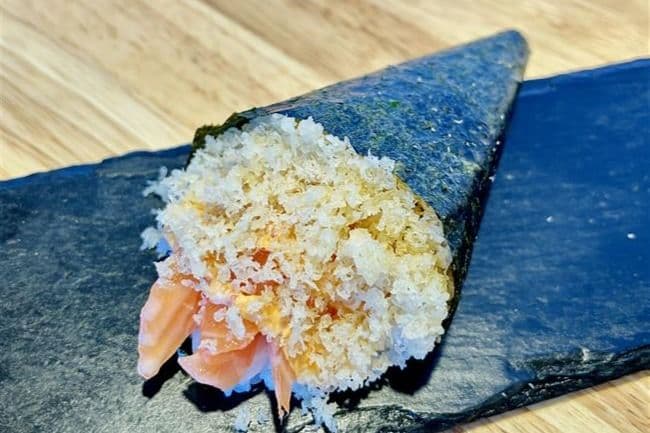 25. Spicy Salmon Hand Roll