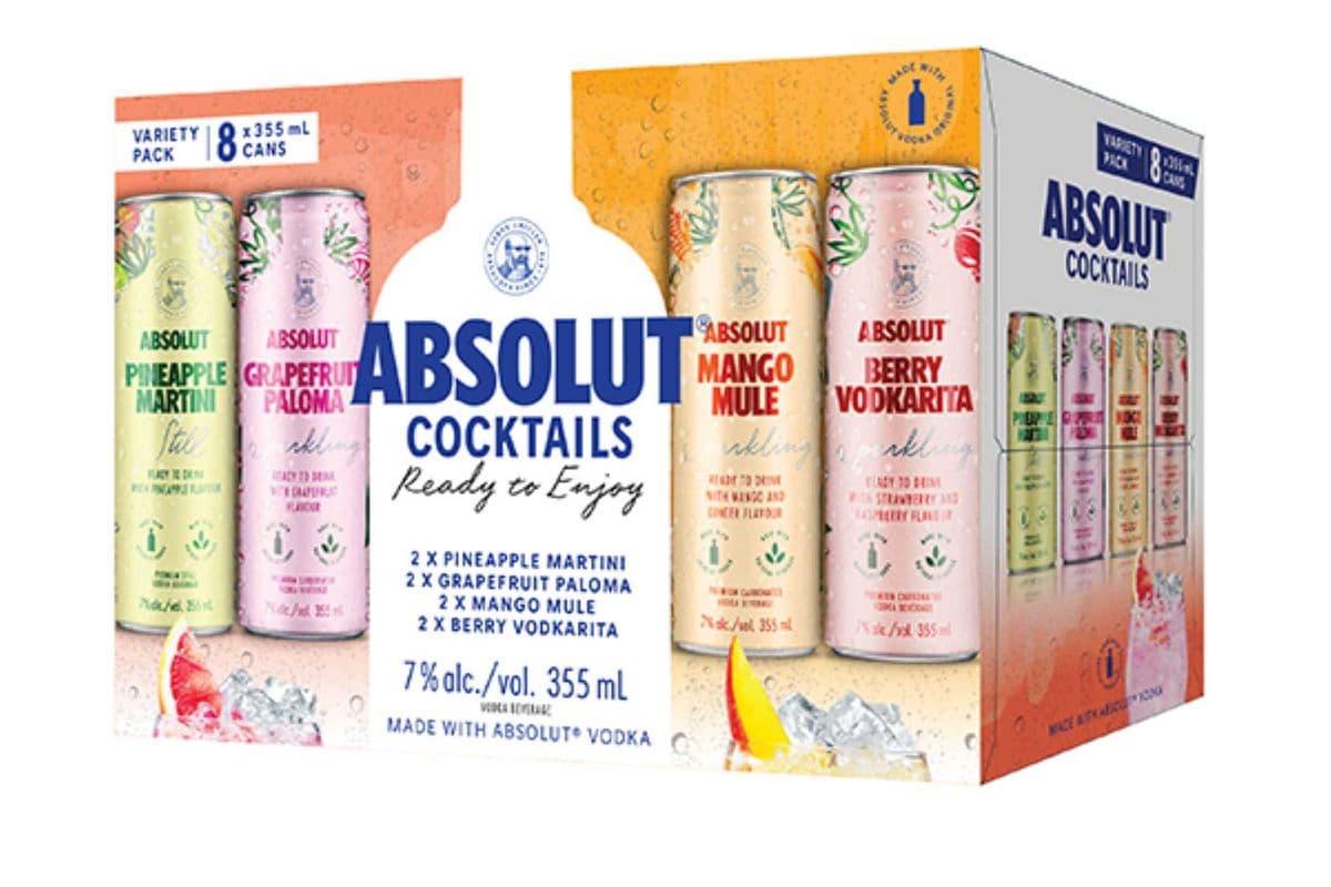 (NEW) ABSOLUT RTD MIXER PACK SUMMER 8X355ML (8 x 355ML)