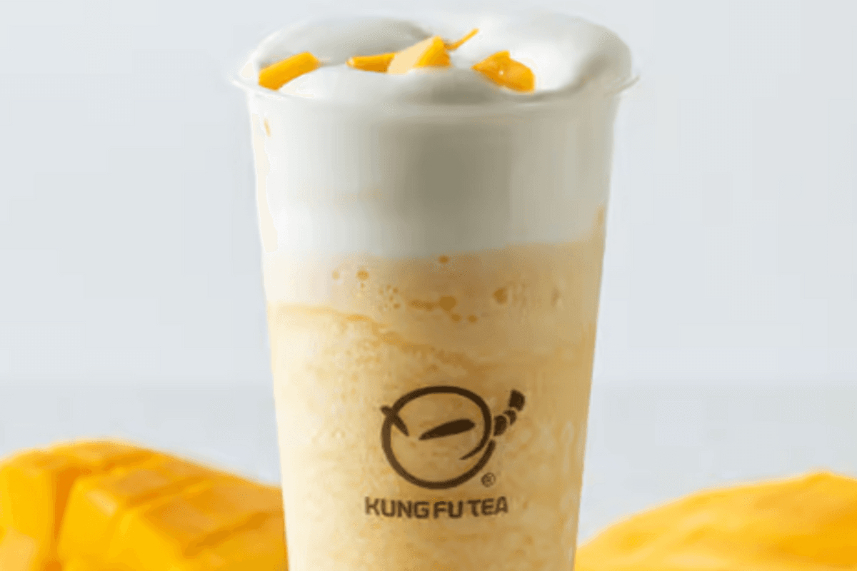 Cold Cheese Milk Foam with Mango