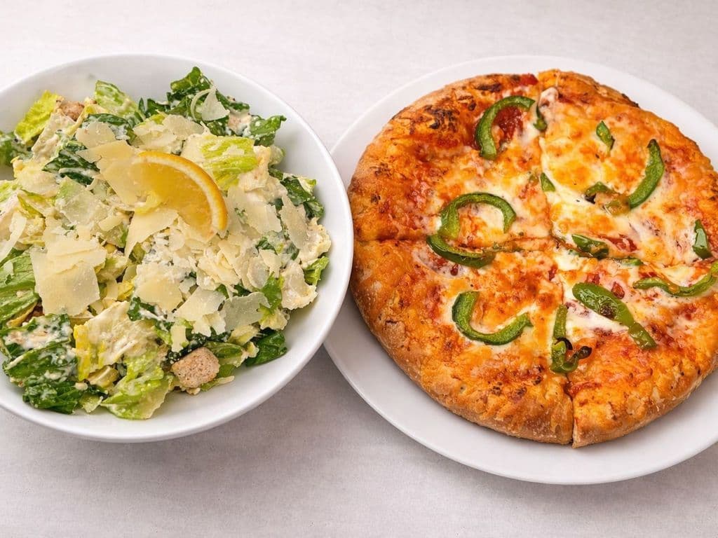 SALAD and PIZZA