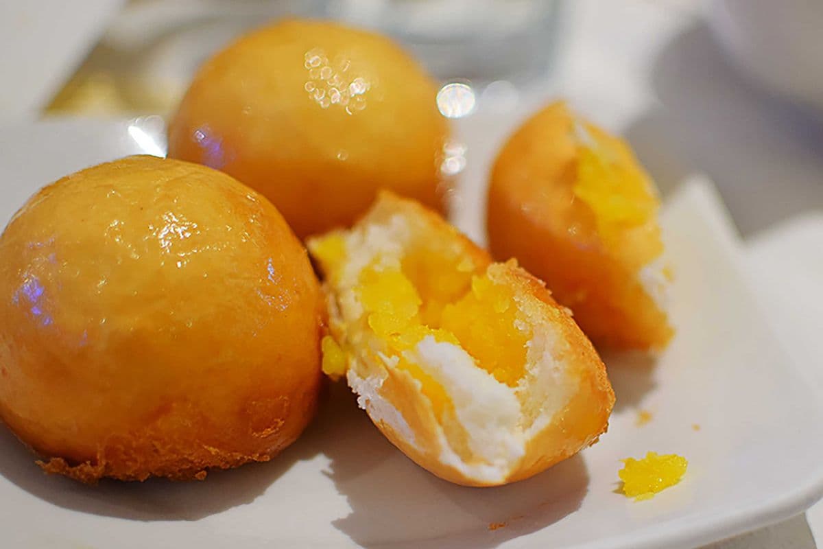 Deep-Fried Sweet Custard Bun (6 pieces)