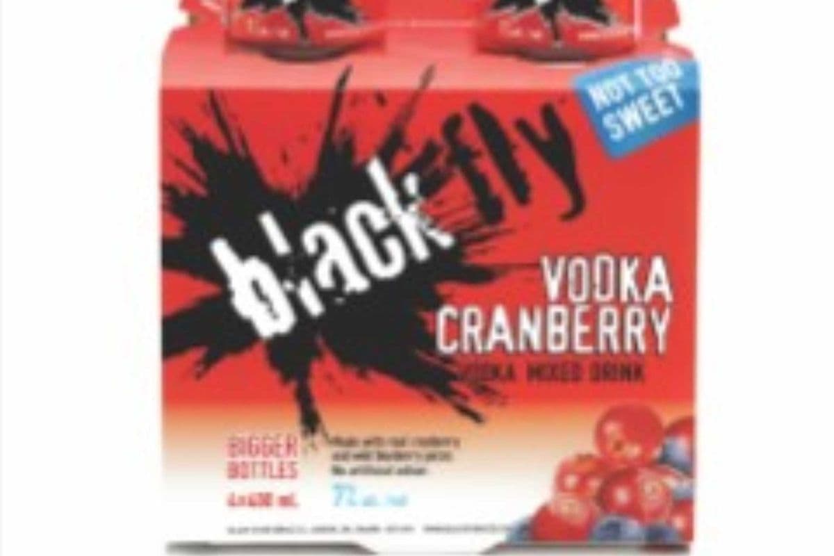 Black Fly Vodka Cranberry (4 x 400 ml)