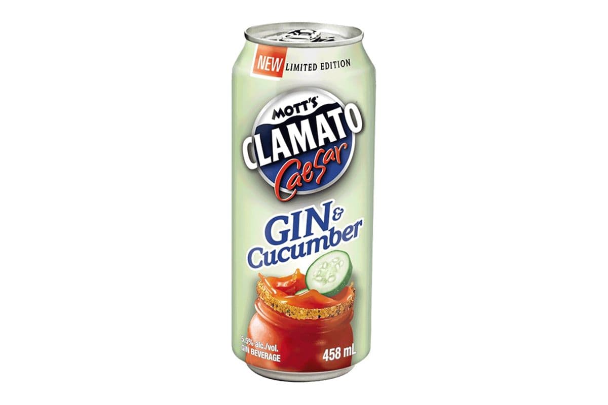 Mott's Clamato Gin and Cucumber (458 ml Can)