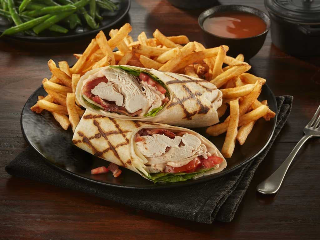 Rotisserie Chicken Club Wrap