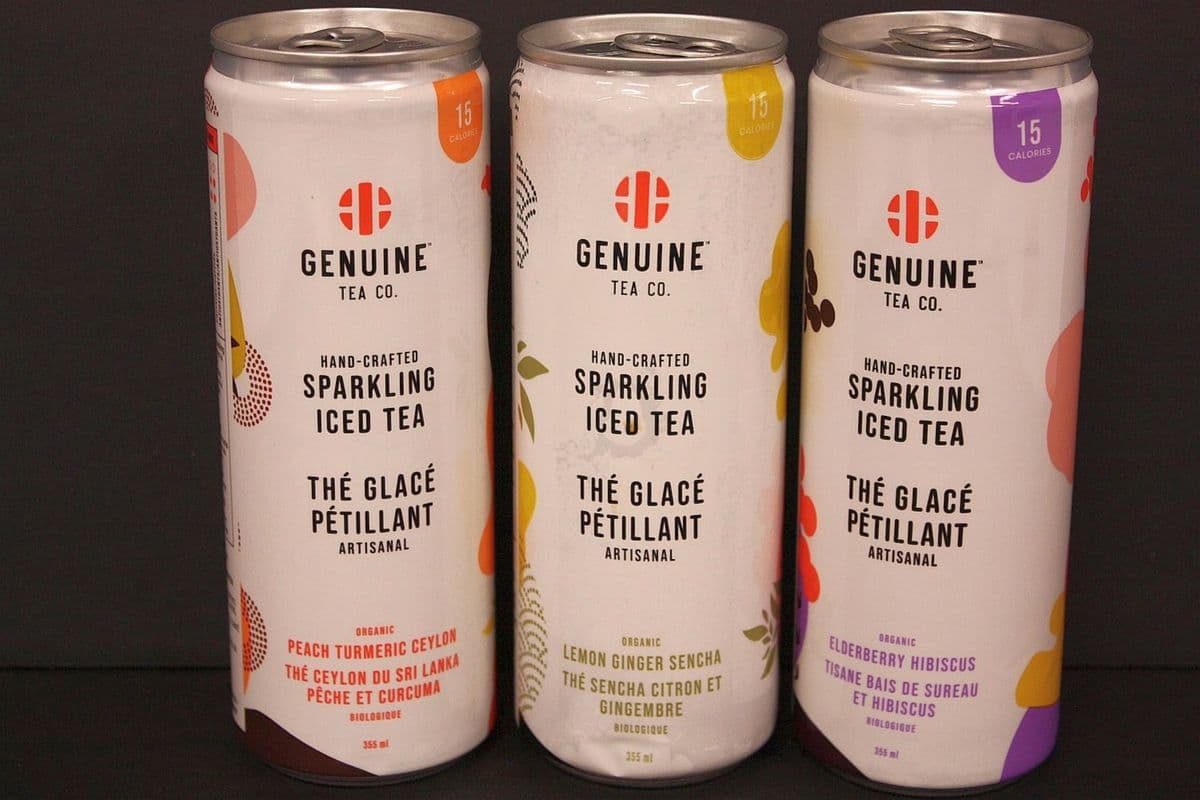 Sparkling Iced Tea (cans 355 ml) - Genuine Tea