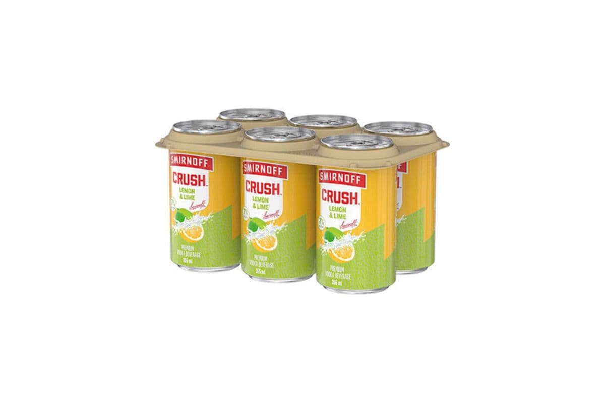 Smirnoff Crush Lemon & Lime (6 Cans) (1 x 6x355ML)