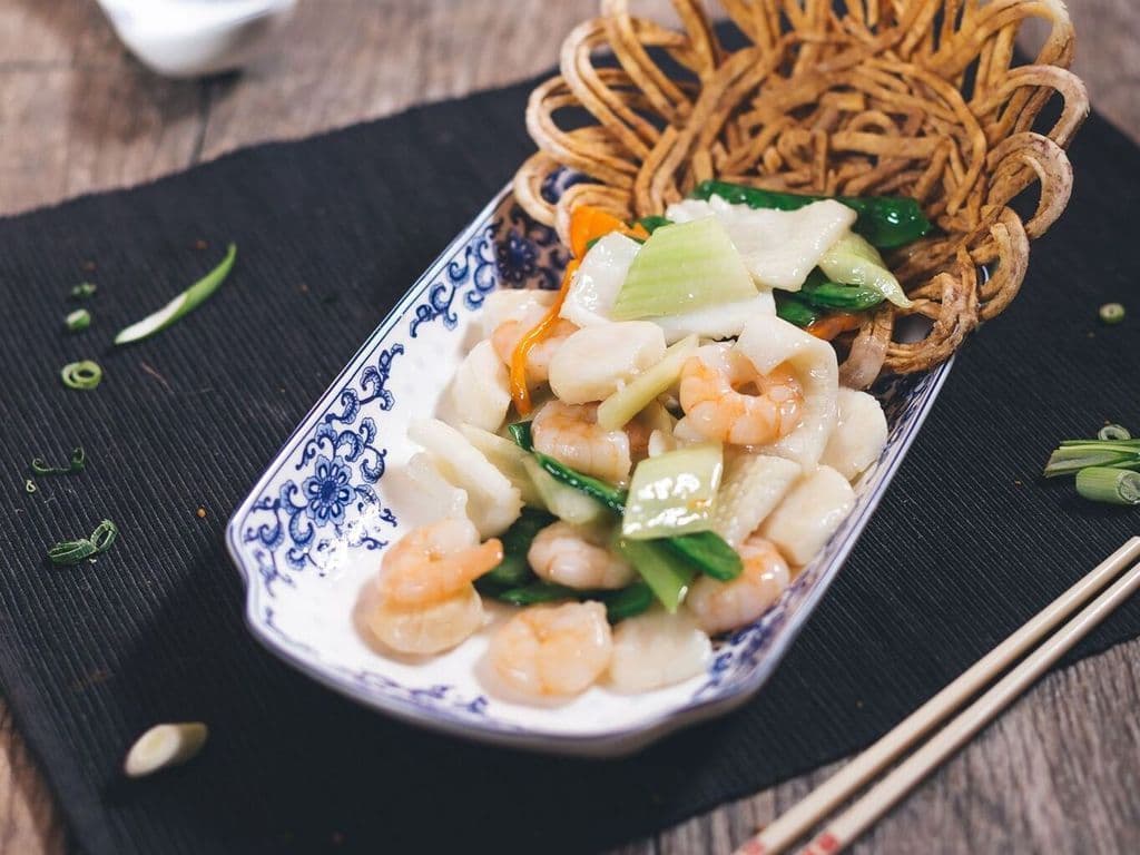 Seafood & King Mushroom & Veg/D49