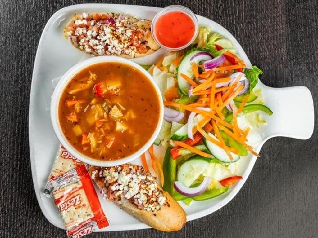 Soup, Salad, and Bruschetta