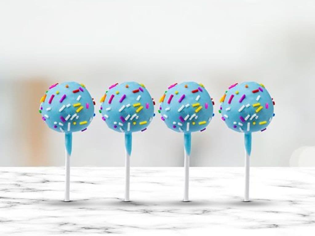 Cakepops 4 Pack - Blue Confetti