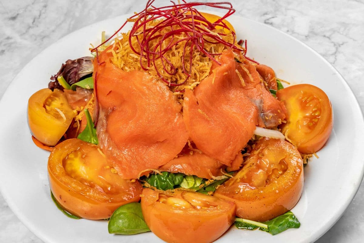 Smoked Salmon Tomato Salad