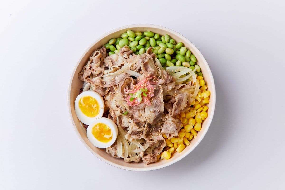Beef Don with soft boiled egg