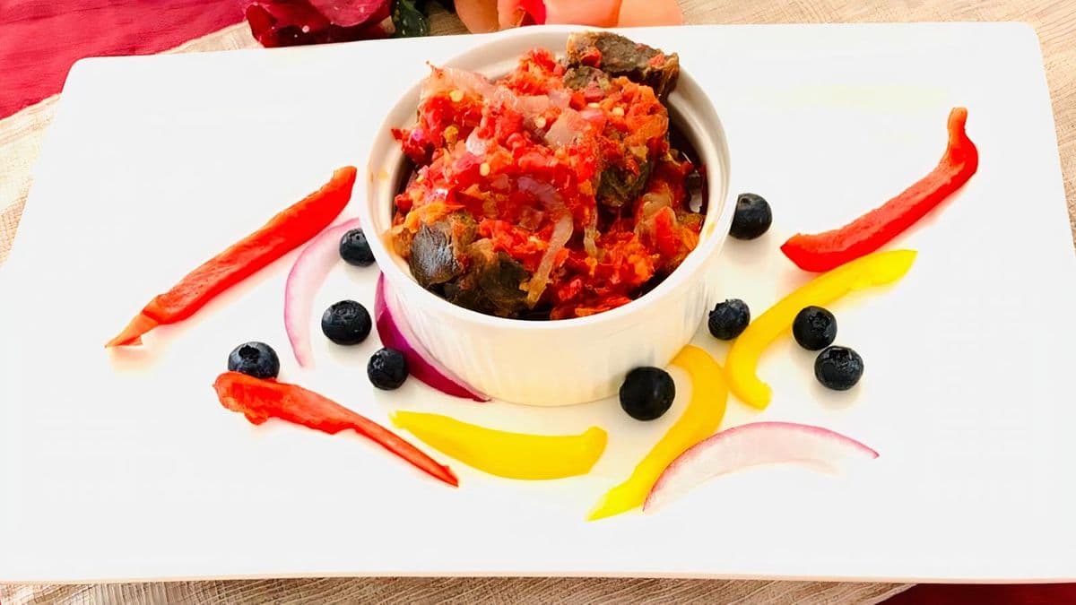 fried peppered meat
