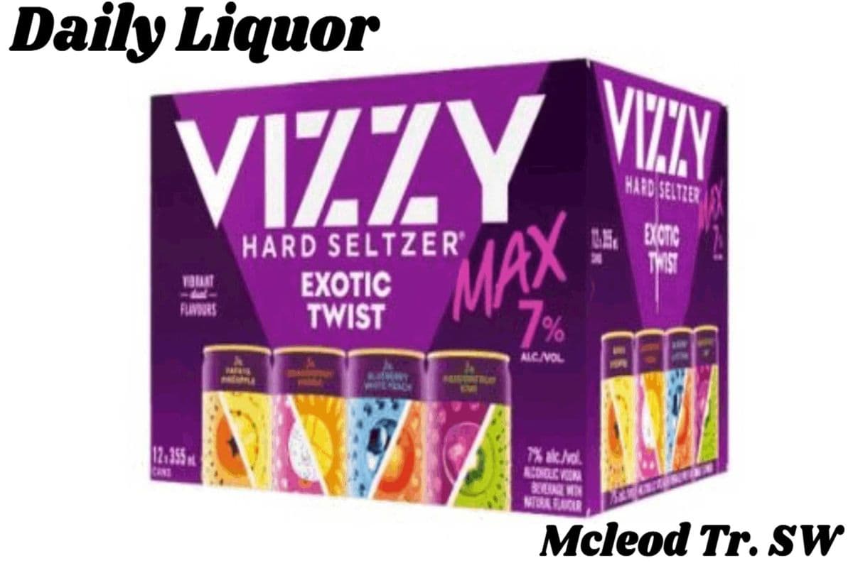 VIZZY HARD SELZTER EXOTIC TWIST VARIETY PACK 12 CANS (1 x 12*355ML)