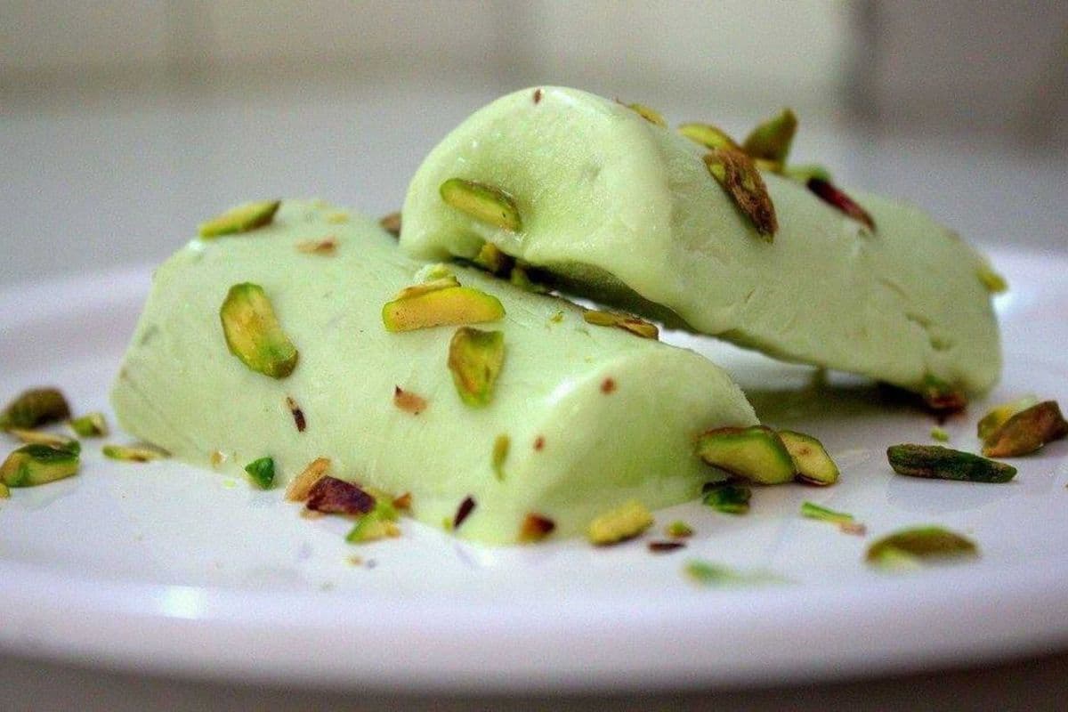 Pistachio (KULFI) Ice Cream cream.