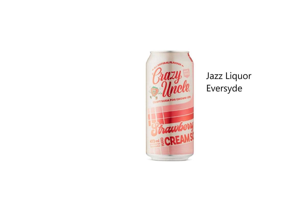 CRAZY UNCLE STRAWBERRY CREAM SODA (473ML)
