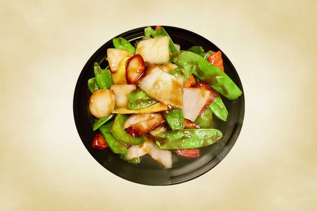 77. Roast Pork with Snow Peas