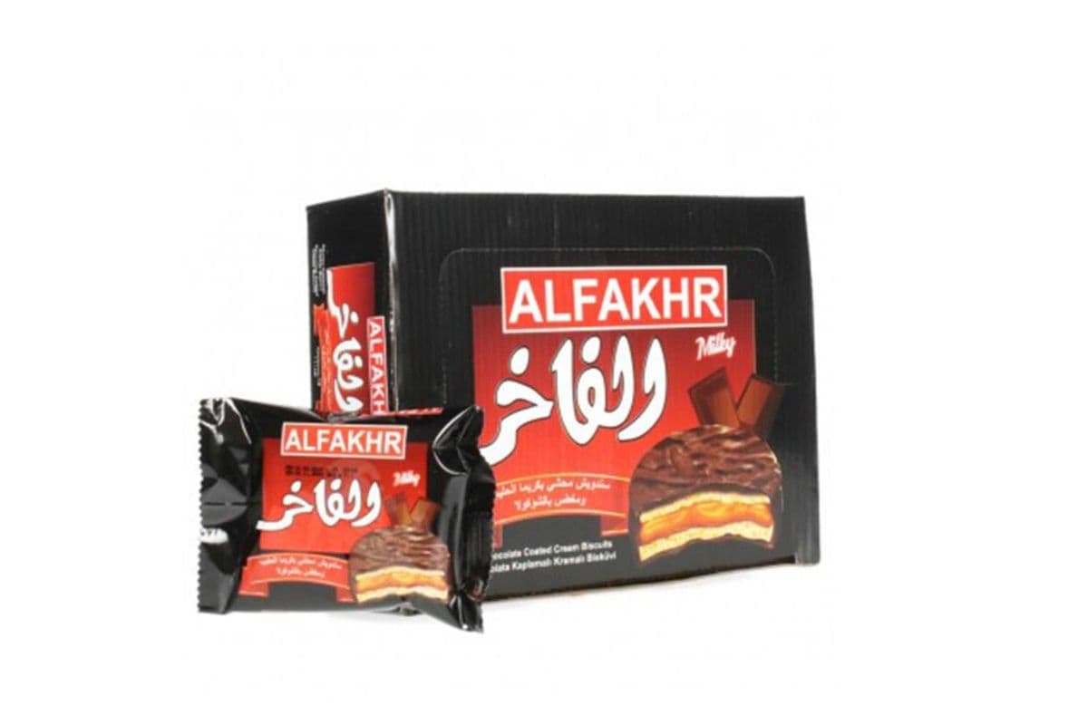 Al Fakhr Chocolate Coated Cream Biscuits (12 Psc)
