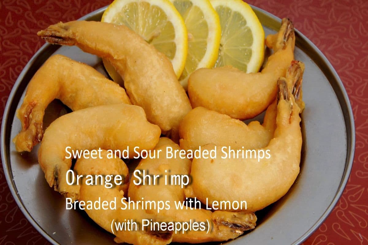 Breaded Shrimp with Lemon