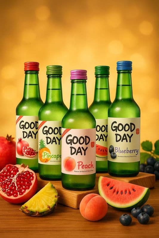 Soju aromatisé aux fruits 360ml, 13% vol.