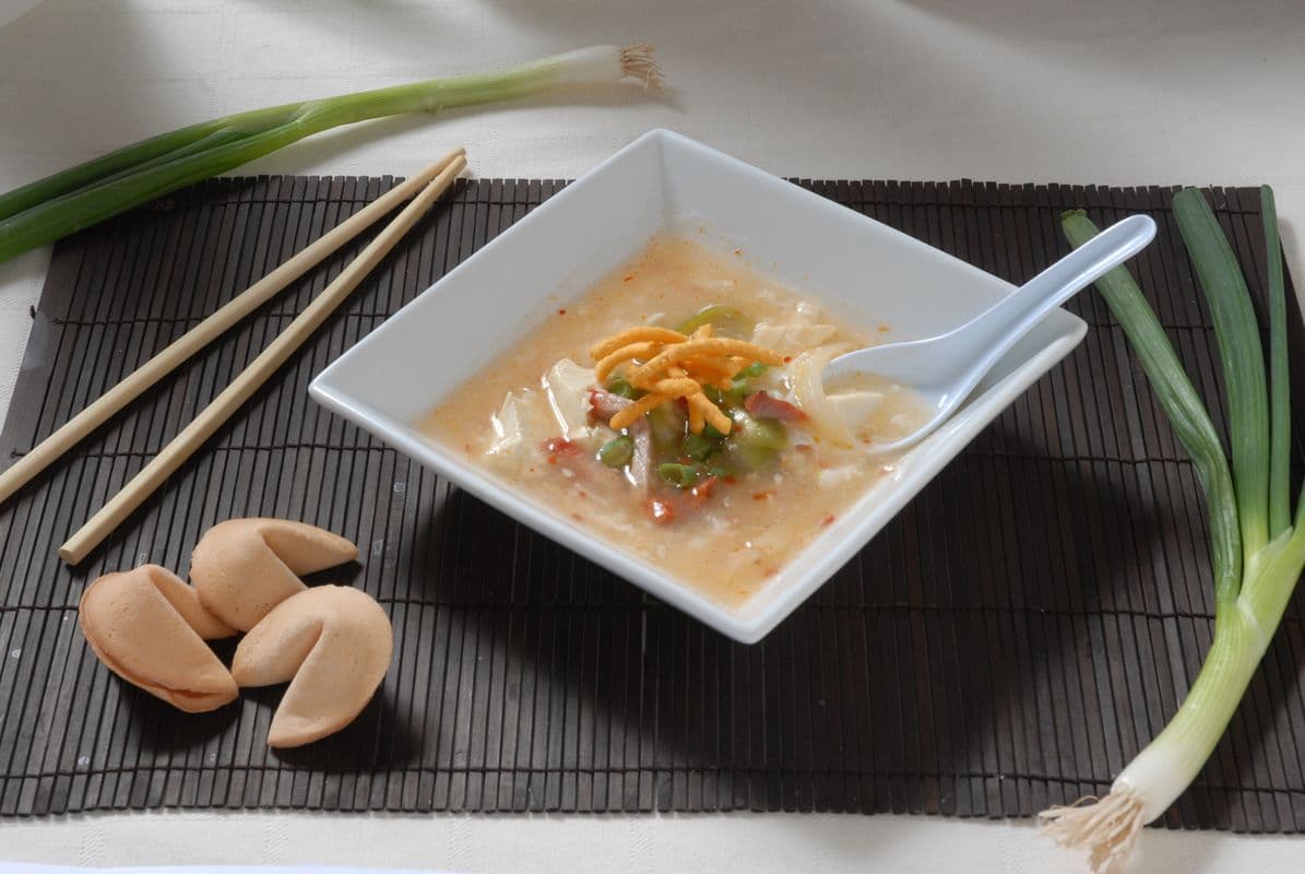 16. Hot and Sour Soup (veggie)