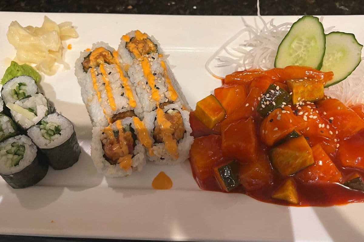 216. Spicy Salmon Combo