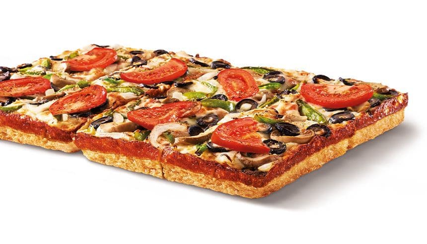Detroit Style Deep Dish Stuffed Crust Veggie