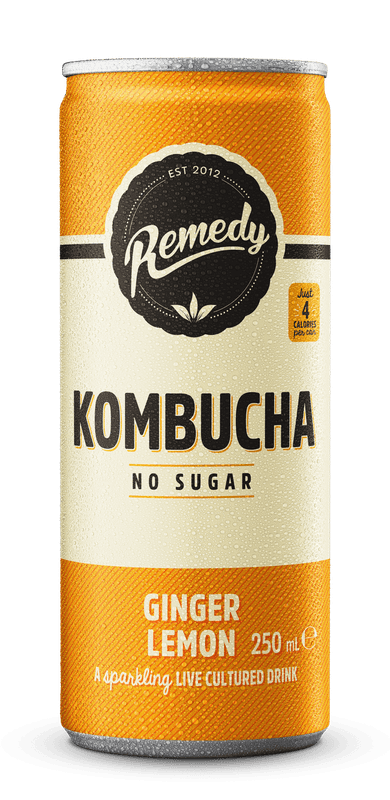 Remedy Bio Kombucha Citron Gingembre  330ml/ Remedy Bio Kombucha Ginger Lemon 330ml