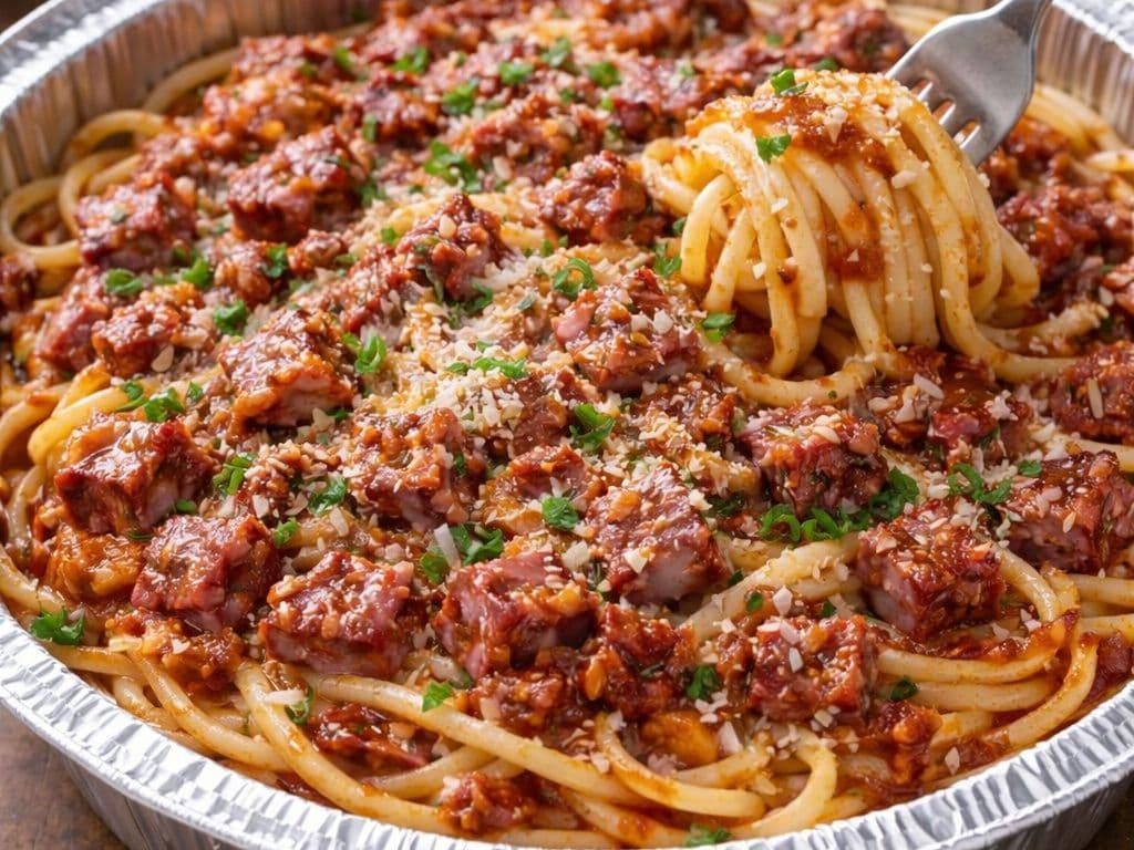 Spaghetti à la viande fumée Edward