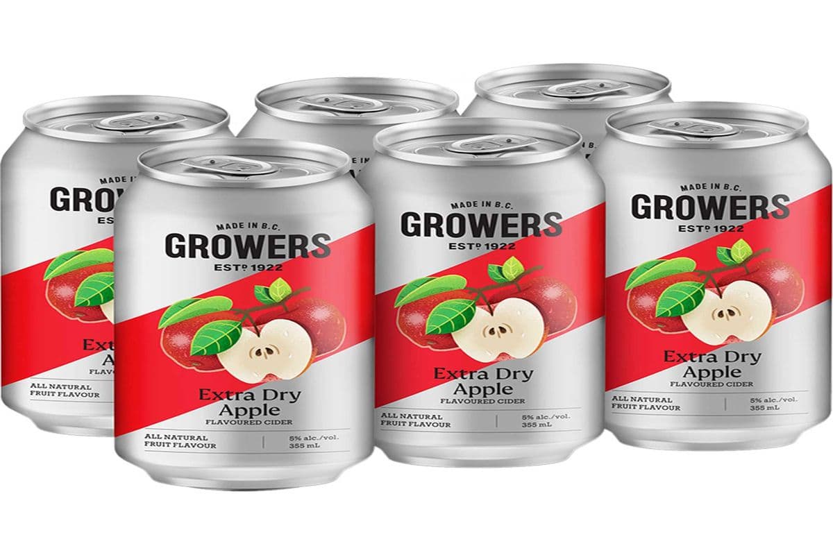 Growers Extra Dry Apple 6c (6 x 355ml)