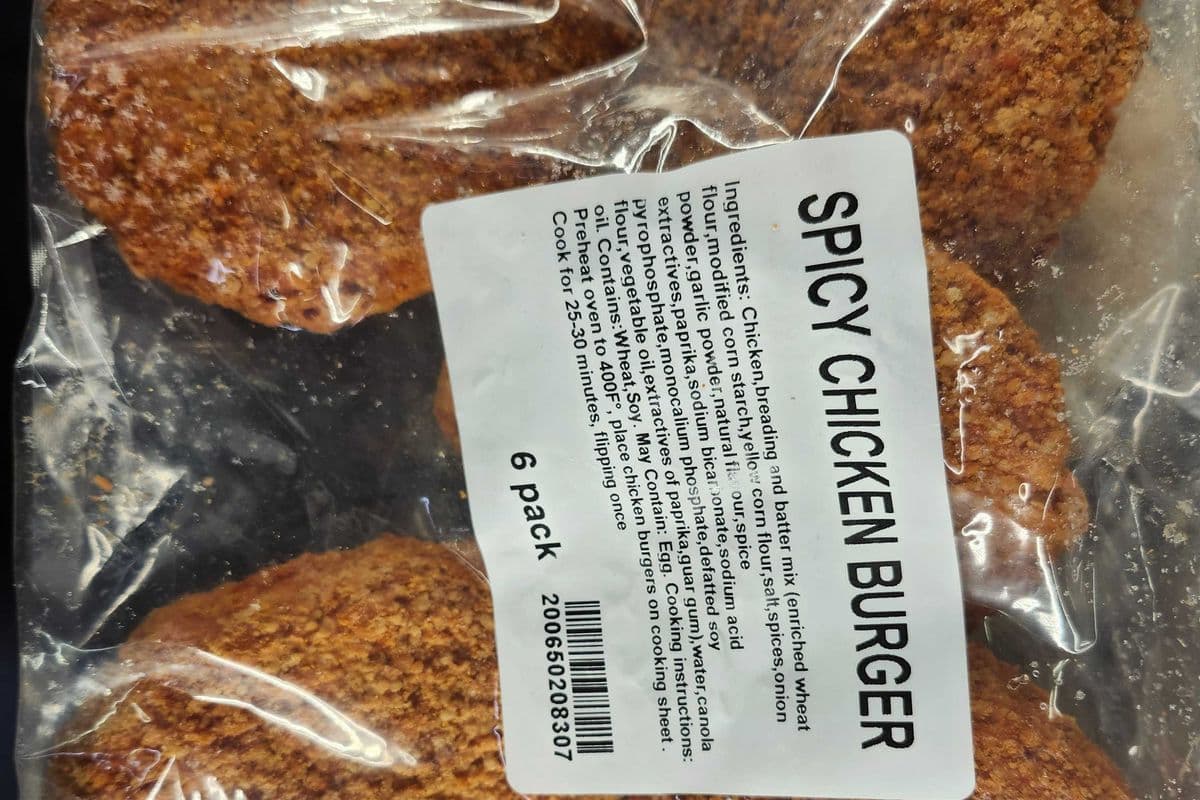 Spicy Chicken Burger 6 pk