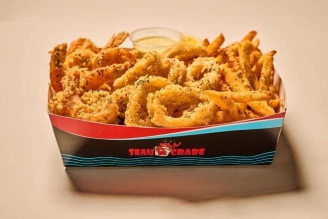 Shrimp Calamari and Fries