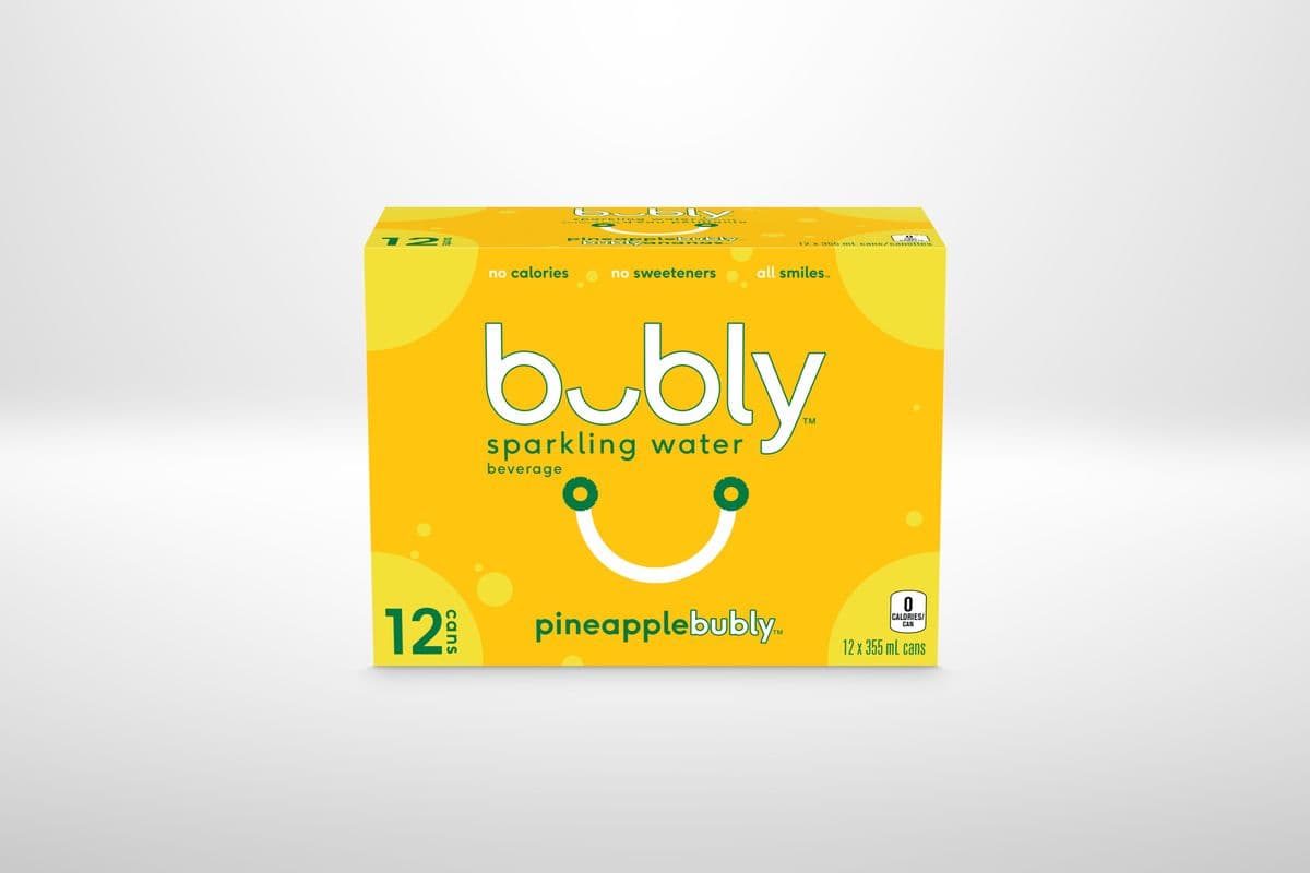 Bubly Pineapple 355 ml (12 Pack)