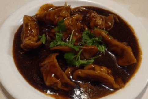 Vegetable Dumping with Spicy and Garlic Sauce (Steam) (8pcs)