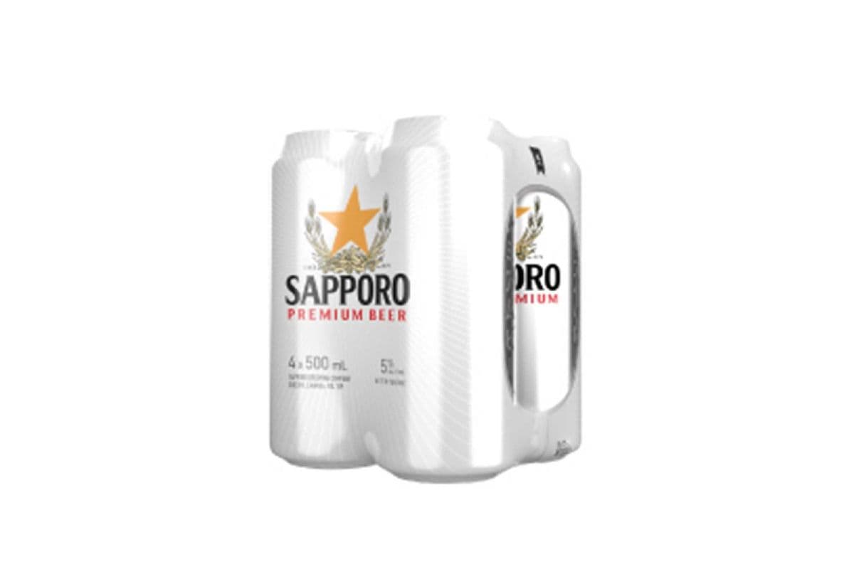 739210. SAPPORO (4 x 500ML (CANS))