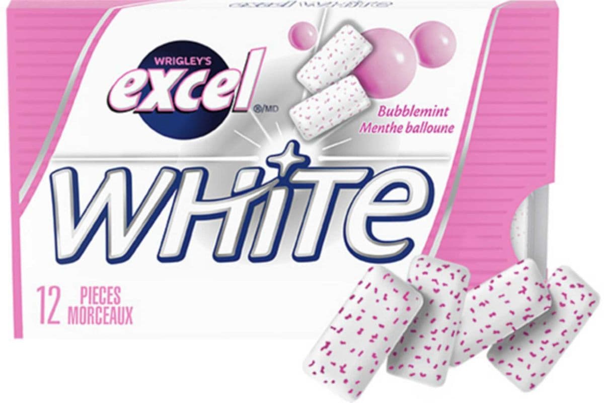 Excel White Gum - Bubblemint 12 Pieces