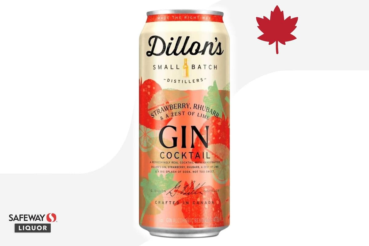 Dillon’s Strawberry Rhubarb Gin Cocktail (1 x 473 ml)