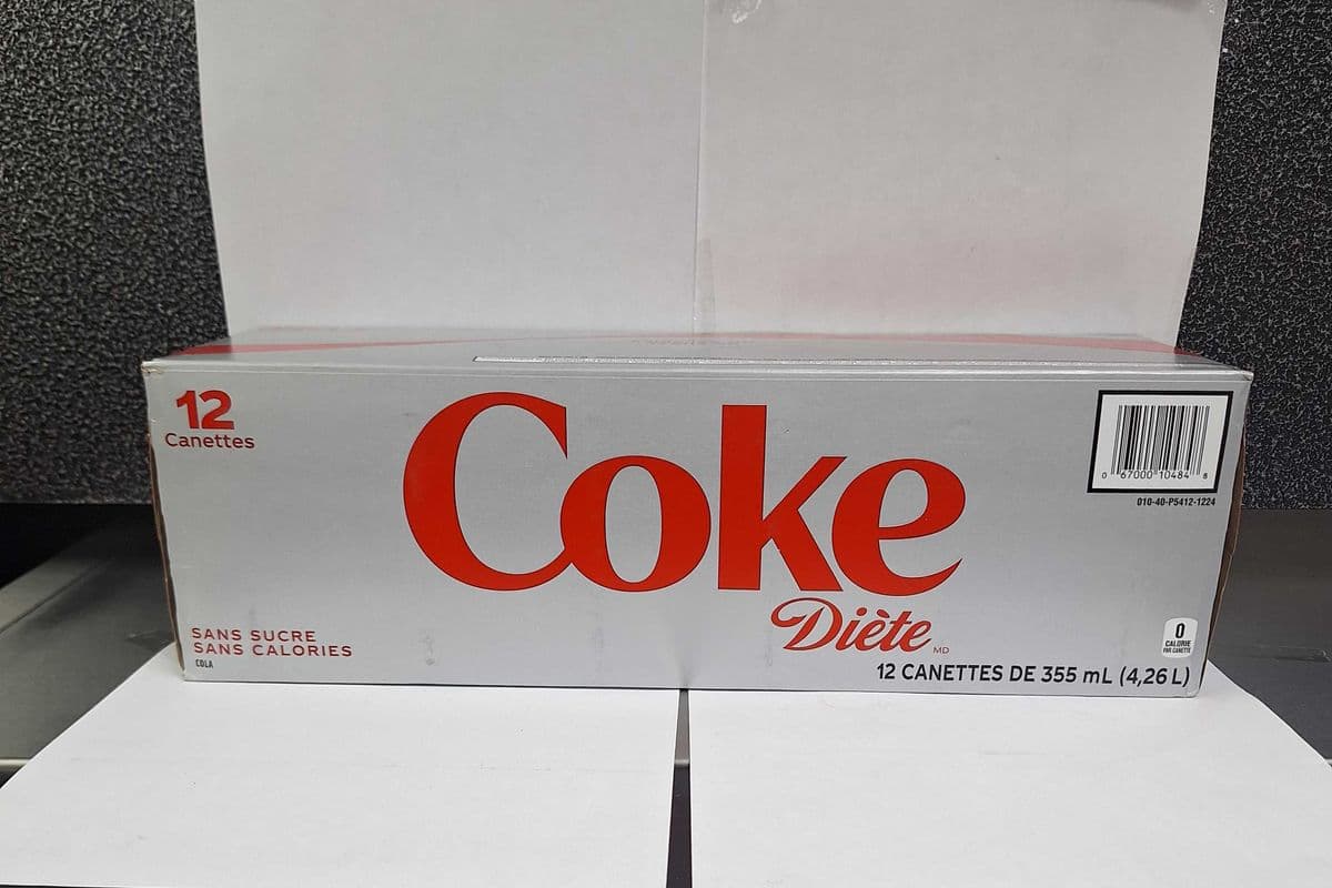 Diet Coke (355 ml) 12 pack - $ 9.29