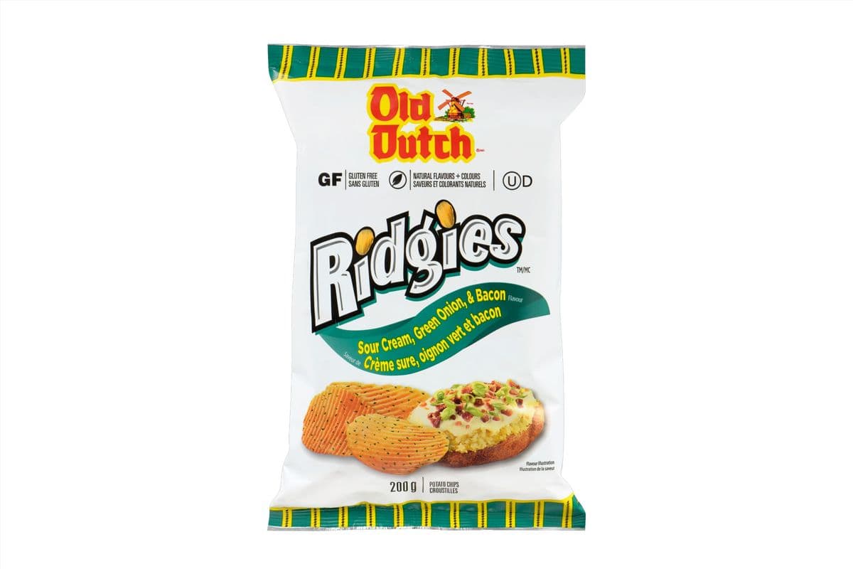Old Dutch Ridgies Sour Cream & Bacon (200g) 77332