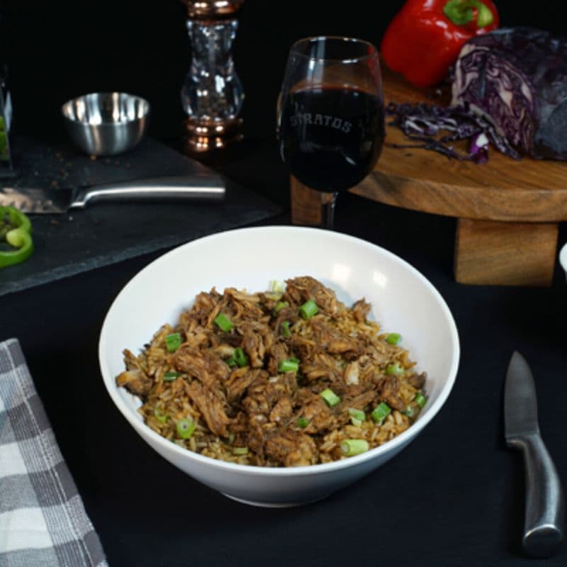 Riz frit poulet