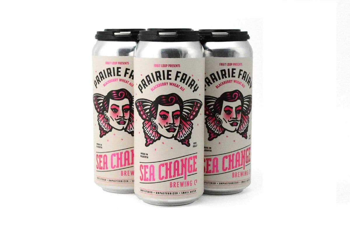 110921 - SEA CHANGE PRAIRIE FAIRY BLACKBERRY WHEAT ALE (4 x 473ML CANS)