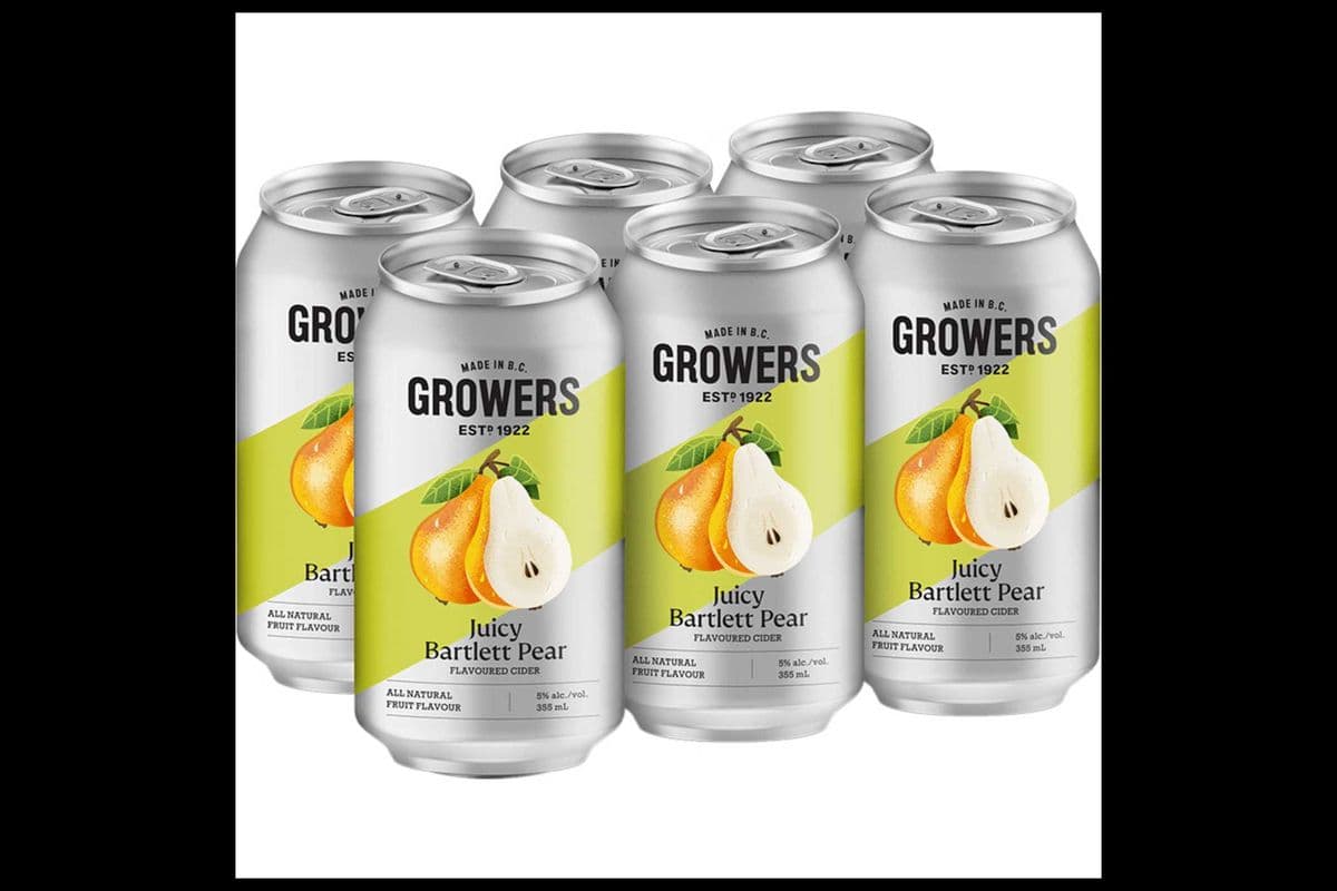 GROWERS CIDER BARTLETT PEAR (6 x 355ML CANS) (6 x 355ML)