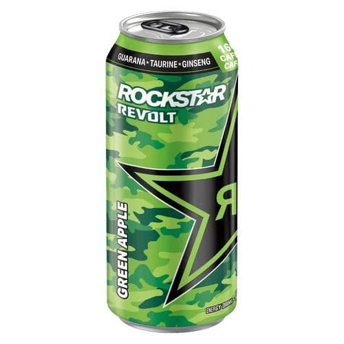 Rock Star Boisson Énergisante Pomme Verte 473ml/ Rock Star Energy Drink Green Apple 473ml 